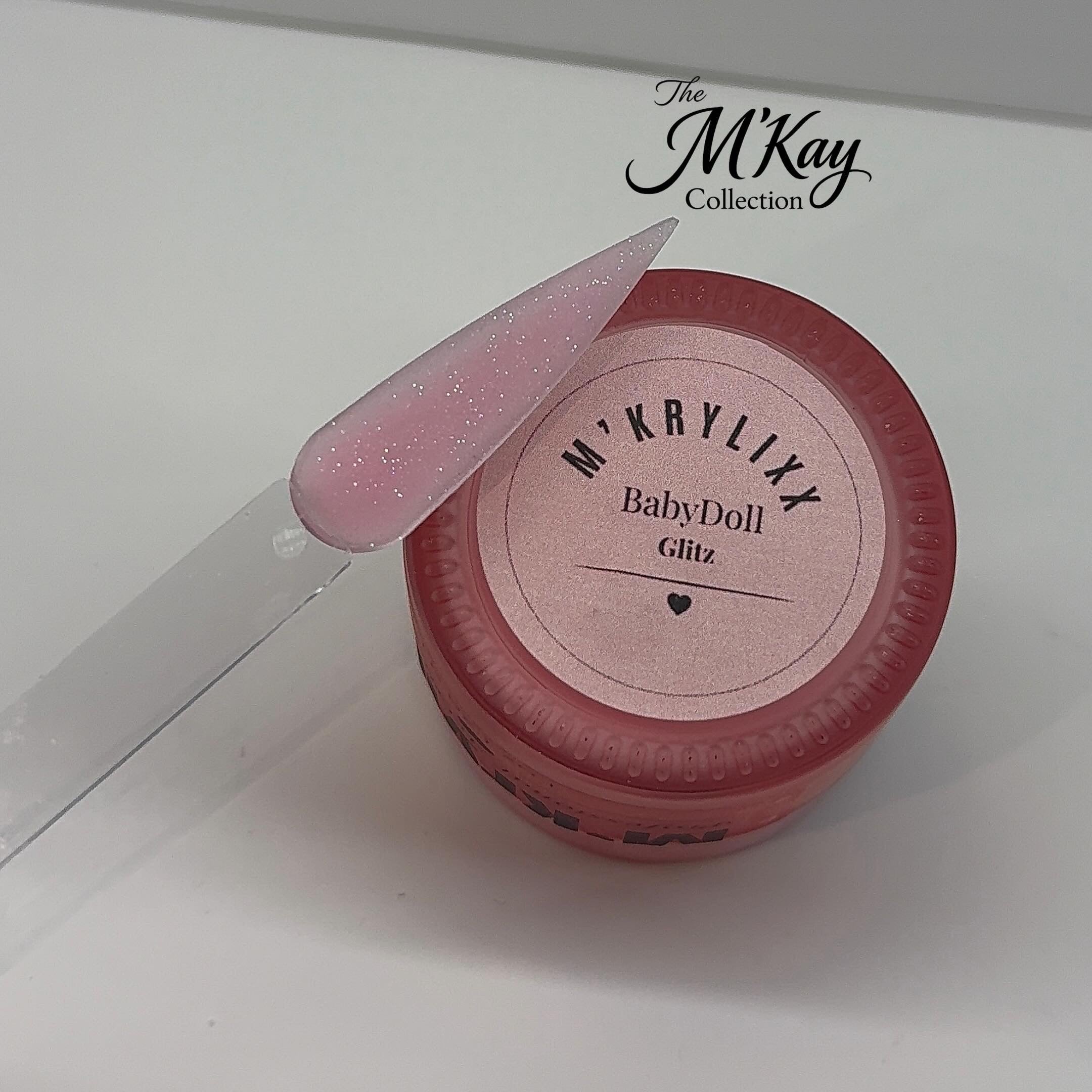 M’Krylixx BabyDoll Glitz Acrylic Powder - 1 oz